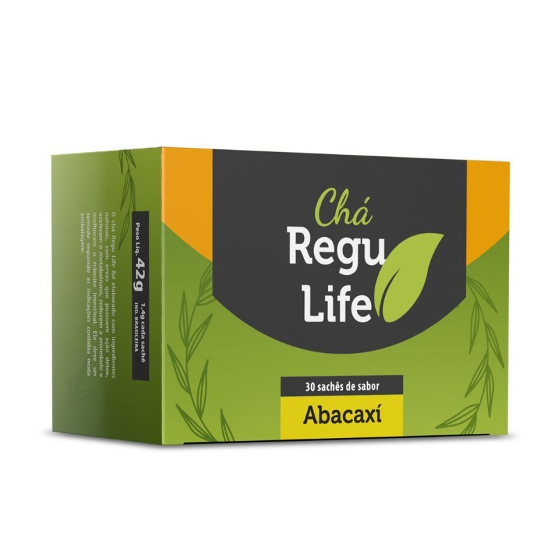 CHÁ REGU LIFE - 30 SACHE - * SABOR ABACAXI*